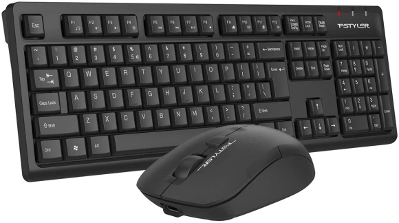 Клавиатура + мышь A4Tech Fstyler FG1200S клав:черный мышь:черный USB беспроводная Multimedia