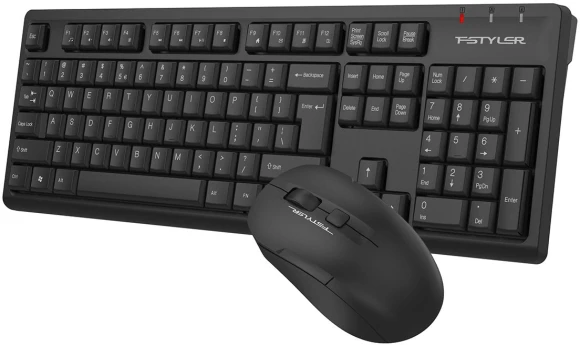 Клавиатура + мышь A4Tech Fstyler FG1200S клав:черный мышь:черный USB беспроводная Multimedia