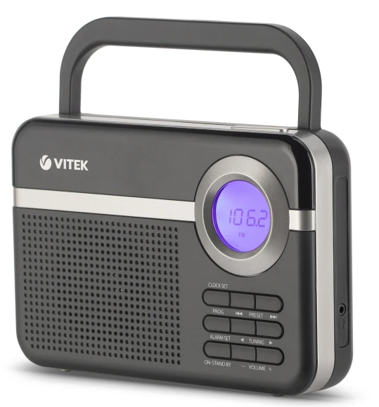 Радиоприемник настольный Vitek VT-3592 черный Радиоприемник настольный Vitek VT-3592 черный