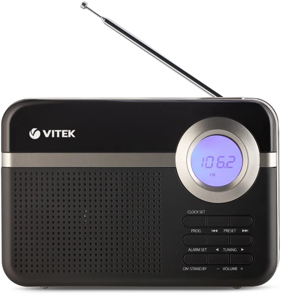 Радиоприемник настольный Vitek VT-3592 черный Радиоприемник настольный Vitek VT-3592 черный