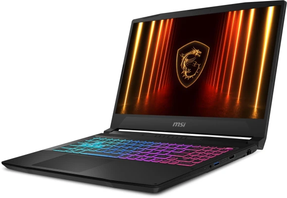 Ноутбук MSI Katana 15 HX B14WFK-804XRU Core i7 14650HX 32Gb SSD1Tb NVIDIA GeForce RTX 5060 8Gb 15.6" IPS FHD (1920x1080) FreeDOS black WiFi BT Cam (9S7-1587C1-804)