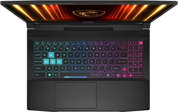 Ноутбук MSI Katana 15 HX B14WFK-804XRU Core i7 14650HX 32Gb SSD1Tb NVIDIA GeForce RTX 5060 8Gb 15.6" IPS FHD (1920x1080) FreeDOS black WiFi BT Cam (9S7-1587C1-804)