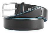 Ремень мужской Piquadro Blue Square CU5258B2/N 125х3.5см черный натур.кожа