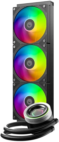 Система водяного охлаждения ID-Cooling FX360 Inf ARGB Soc-AM5/AM4/1200/1700/1851 черный 4-pin 27.2dB Al 350W Ret