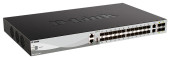 Коммутатор D-Link DGS-3130-30S/B1A (L3) 2x10Гбит/с 24xКомбо(1000BASE-T/SFP) 4xКомбо(10GBase-T/SFP+) управляемый Коммутатор D-Link DGS-3130-30S/B1A (L3) 2x10Гбит/с 24xКомбо(1000BASE-T/SFP) 4xКомбо(10GBase-T/SFP+) управляемый