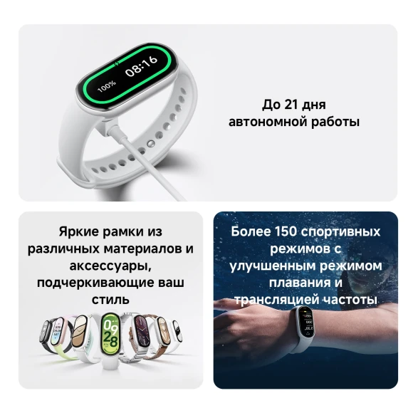 Фитнес-трекер Xiaomi Smart Band 10 AMOLED корп.:розовое золото рем.:розовый (BHR9999GL)