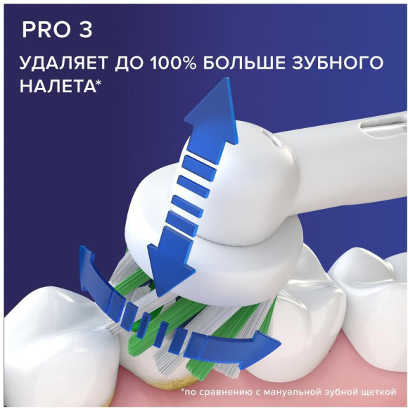 Зубная щетка электрическая Oral-B Pro 3/D505.513.3X розовый Зубная щетка электрическая Oral-B Pro 3/D505.513.3X розовый