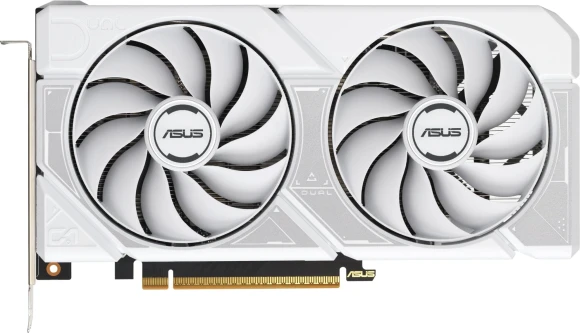 Видеокарта Asus PCI-E 5.0 DUAL-RTX5060-O8G-WHITE NVIDIA GeForce RTX 5060 8Gb 128bit GDDR7 2535/28000 HDMIx1 DPx3 HDCP Ret