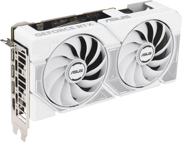 Видеокарта Asus PCI-E 5.0 DUAL-RTX5060-O8G-WHITE NVIDIA GeForce RTX 5060 8Gb 128bit GDDR7 2535/28000 HDMIx1 DPx3 HDCP Ret