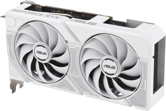 Видеокарта Asus PCI-E 5.0 DUAL-RTX5060-O8G-WHITE NVIDIA GeForce RTX 5060 8Gb 128bit GDDR7 2535/28000 HDMIx1 DPx3 HDCP Ret