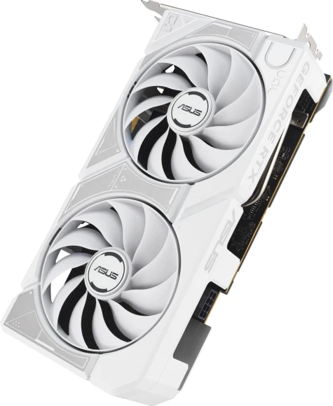 Видеокарта Asus PCI-E 5.0 DUAL-RTX5060-O8G-WHITE NVIDIA GeForce RTX 5060 8Gb 128bit GDDR7 2535/28000 HDMIx1 DPx3 HDCP Ret