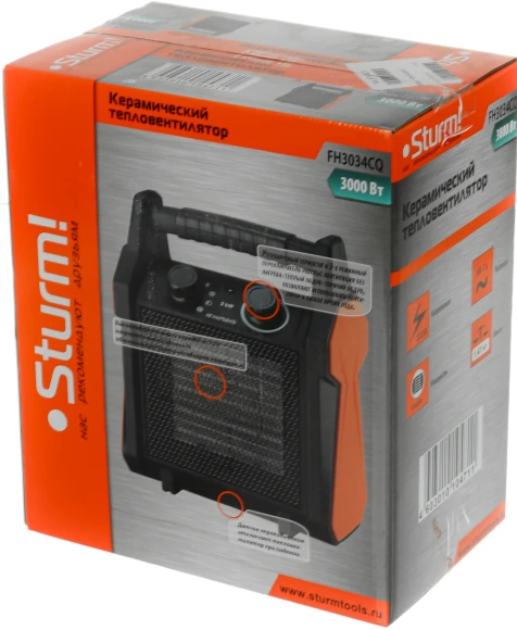 Тепловая пушка электрическая Sturm! FH3034CQ оранжевый Тепловая пушка электрическая Sturm! FH3034CQ оранжевый