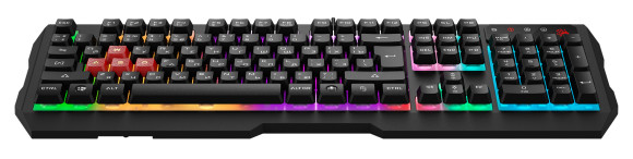 Клавиатура A4Tech B135N черный USB for gamer LED (подставка для запястий) кабель 1.8м