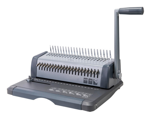 Переплетчик Deli Core E3873 A4/перф.18л.сшив/макс.425л./пластик.пруж. (10-16мм) Переплетчик Deli Core E3873 A4/перф.18л.сшив/макс.425л./пластик.пруж. (10-16мм)