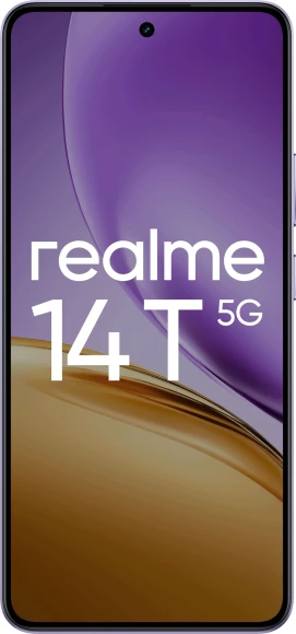 Смартфон Realme RMX5078 14T 5G 128Gb 8Gb фиолетовый моноблок 3G 4G 2Sim 6.67" 1080x2400 Android 15 50Mpix 802.11 a/b/g/n/ac NFC GPS GSM900/1800 GSM1900 Protect