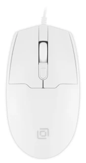 Мышь Оклик 147M белый оптическая 2000dpi USB 4but (1868746)