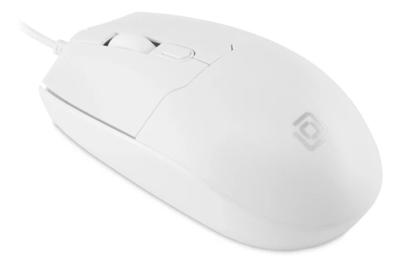 Мышь Оклик 147M белый оптическая 2000dpi USB 4but (1868746)