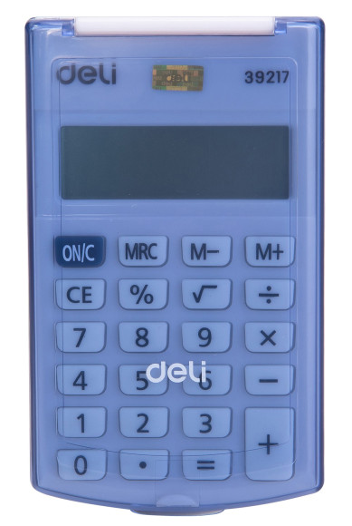 Калькулятор карманный Deli E39217/BLUE синий 8-разр. Калькулятор карманный Deli E39217/BLUE синий 8-разр.