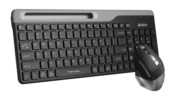 Клавиатура + мышь A4Tech Fstyler FB2535C клав:черный/серый мышь:черный/серый USB беспроводная Bluetooth/Радио slim (FB2535C SMOKY GREY) Клавиатура + мышь A4Tech Fstyler FB2535C клав:черный/серый мышь:черный/серый USB беспроводная Bluetooth/Радио slim (FB2535C SMOKY GREY)