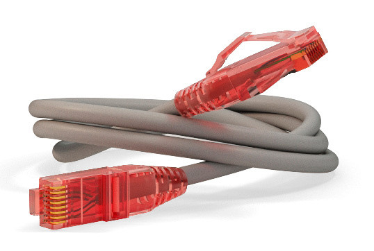 Патч-корд Hyperline PC-LPM-UTP-RJ45-RJ45-C5e-0.5M-LSZH-GY UTP RJ-45 вил.-вилка RJ-45 кат.5E 0.5м серый LSZH 24AWG