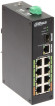 Коммутатор Dahua DH-LR2110-8ET-120 (L2) 1x100Мбит/с 8x1Гбит/с 1SFP 6PoE+ 2PoE++ 120W неуправляемый