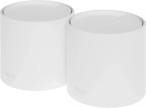 Бесшовный Mesh роутер TP-Link DECO X50(2-PACK) AX3000 10/100/1000BASE-TX белый (упак.:2шт) Бесшовный Mesh роутер TP-Link DECO X50(2-PACK) AX3000 10/100/1000BASE-TX белый (упак.:2шт)