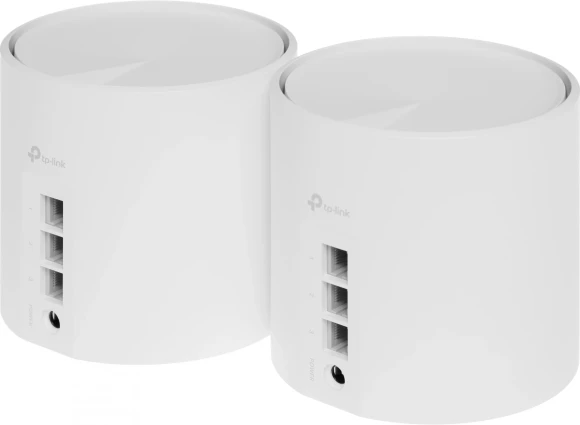 Бесшовный Mesh роутер TP-Link DECO X50(2-PACK) AX3000 10/100/1000BASE-TX белый (упак.:2шт) Бесшовный Mesh роутер TP-Link DECO X50(2-PACK) AX3000 10/100/1000BASE-TX белый (упак.:2шт)
