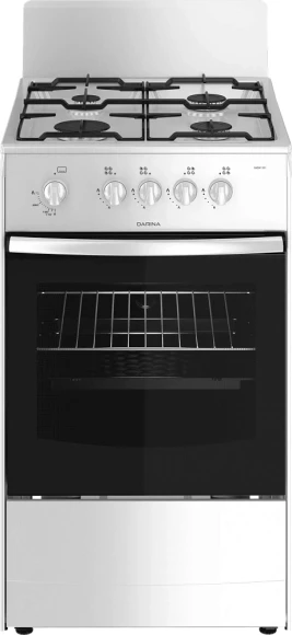 Плита Газовая Darina 1A GM341 001 W белый (без крышки) реш.сталь Плита Газовая Darina 1A GM341 001 W белый (без крышки) реш.сталь