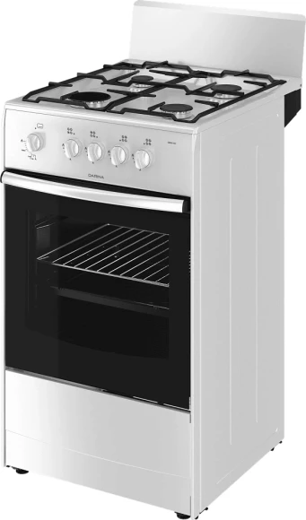 Плита Газовая Darina 1A GM341 001 W белый (без крышки) реш.сталь Плита Газовая Darina 1A GM341 001 W белый (без крышки) реш.сталь