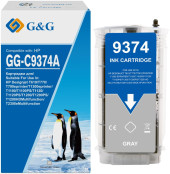 Картридж струйный G&G GG-C9374A №72 серый (130мл) для HP HP Designjet T610, T770, T790eprinter, T1300eprinter, T1100, T1100PS, T1120, T1120PS, T1200, T1200PS, T1200HDMultifunction, T2300eMultifunction
