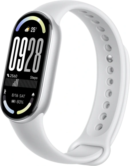Фитнес-трекер Xiaomi Smart Band 10 AMOLED корп.:серебристый рем.:серый (BHR07PSGL)