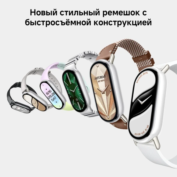Фитнес-трекер Xiaomi Smart Band 10 AMOLED корп.:серебристый рем.:серый (BHR07PSGL)