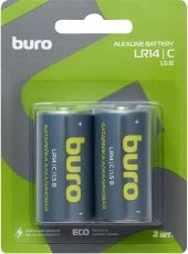 Батарея Buro Alkaline LR14 C 7500mAh (2шт) блистер Батарея Buro Alkaline LR14 C 7500mAh (2шт) блистер