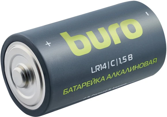 Батарея Buro Alkaline LR14 C 7500mAh (2шт) блистер Батарея Buro Alkaline LR14 C 7500mAh (2шт) блистер