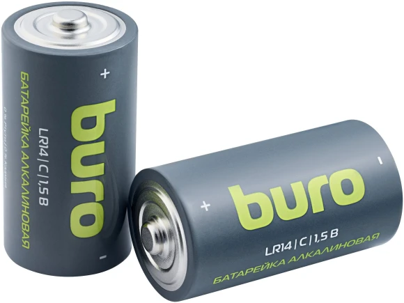 Батарея Buro Alkaline LR14 C 7500mAh (2шт) блистер Батарея Buro Alkaline LR14 C 7500mAh (2шт) блистер