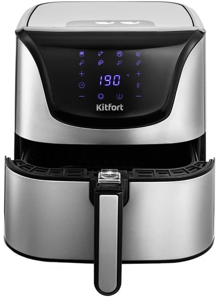 Аэрогриль Kitfort КТ-2232 1700Вт серебристый/черный Аэрогриль Kitfort КТ-2232 1700Вт серебристый/черный
