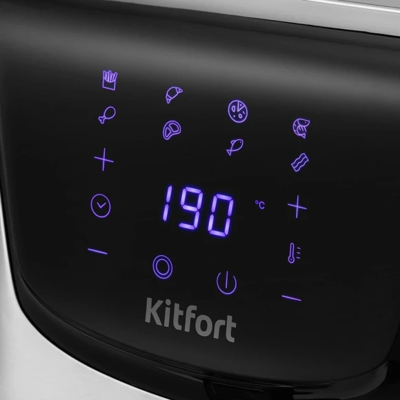 Аэрогриль Kitfort КТ-2232 1700Вт серебристый/черный Аэрогриль Kitfort КТ-2232 1700Вт серебристый/черный