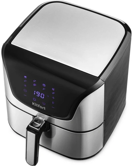 Аэрогриль Kitfort КТ-2232 1700Вт серебристый/черный Аэрогриль Kitfort КТ-2232 1700Вт серебристый/черный