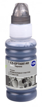 Чернила Cactus CS-EPT00R140 106BK C13T00R140 фото черный 70мл для Epson L7160/L7180