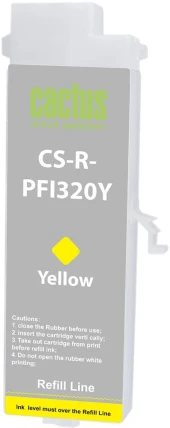 Картридж перезаправляемый струйный Cactus CS-R-PFI320BK-CHIP PFI-320BK черный (260мл) для Canon imagePROGRAF TM-200/200MFP/205/300/300MFP/305/250/255/350/355 с чипом