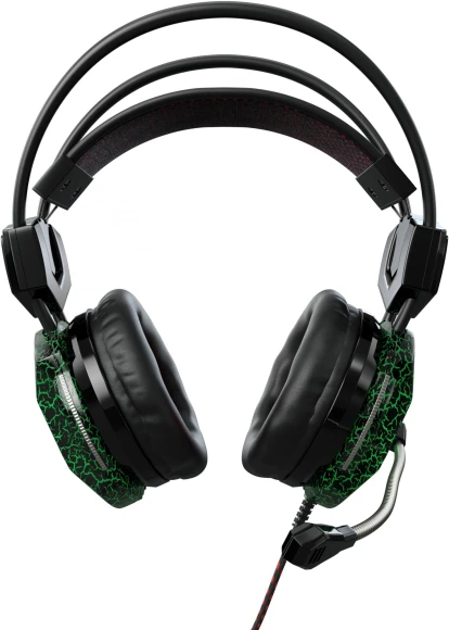 Наушники с микрофоном Оклик HS-L500G TOXIC черный 2.2м мониторные оголовье (472656) Наушники с микрофоном Оклик HS-L500G TOXIC черный 2.2м мониторные оголовье (472656)