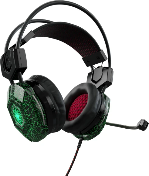 Наушники с микрофоном Оклик HS-L500G TOXIC черный 2.2м мониторные оголовье (472656) Наушники с микрофоном Оклик HS-L500G TOXIC черный 2.2м мониторные оголовье (472656)