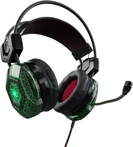 Наушники с микрофоном Оклик HS-L500G TOXIC черный 2.2м мониторные оголовье (472656) Наушники с микрофоном Оклик HS-L500G TOXIC черный 2.2м мониторные оголовье (472656)