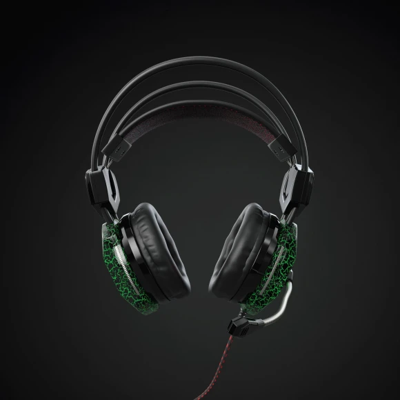 Наушники с микрофоном Оклик HS-L500G TOXIC черный 2.2м мониторные оголовье (472656) Наушники с микрофоном Оклик HS-L500G TOXIC черный 2.2м мониторные оголовье (472656)