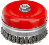 Щетка дисковая по мет. Matrix 74606 d=125мм d(посад.)=14мм (угловые шлифмашины) (упак.:1шт)
