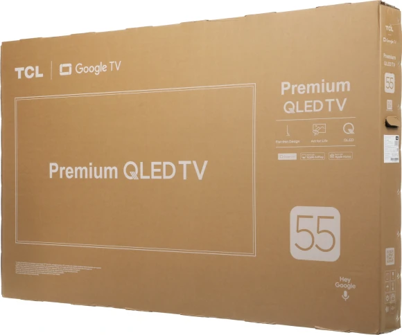 Телевизор QLED TCL 55" 55A400 Slim черный 4K Ultra HD 144Hz MEMC DVB-T DVB-T2 DVB-C DVB-S DVB-S2 USB WiFi Smart TV