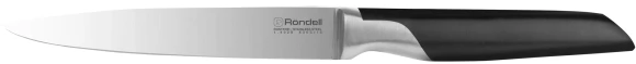 Нож кухонный Rondell Brando RD-1433 стальной универсальный для овощей лезв.90мм прямая заточка черный блистер