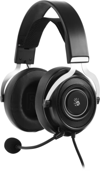 Наушники с микрофоном A4Tech Bloody G535 черный/серебристый 2м мониторные USB оголовье (G535 (BLACK+SILVER) USB) Наушники с микрофоном A4Tech Bloody G535 черный/серебристый 2м мониторные USB оголовье (G535 (BLACK+SILVER) USB)