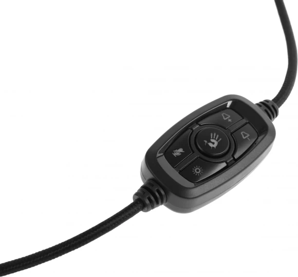 Наушники с микрофоном A4Tech Bloody G535 черный/серебристый 2м мониторные USB оголовье (G535 (BLACK+SILVER) USB) Наушники с микрофоном A4Tech Bloody G535 черный/серебристый 2м мониторные USB оголовье (G535 (BLACK+SILVER) USB)