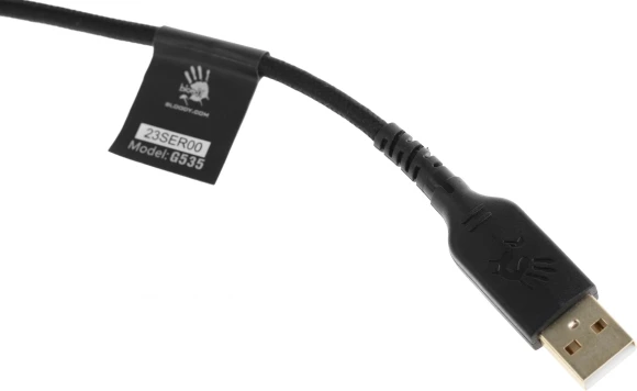 Наушники с микрофоном A4Tech Bloody G535 черный/серебристый 2м мониторные USB оголовье (G535 (BLACK+SILVER) USB) Наушники с микрофоном A4Tech Bloody G535 черный/серебристый 2м мониторные USB оголовье (G535 (BLACK+SILVER) USB)